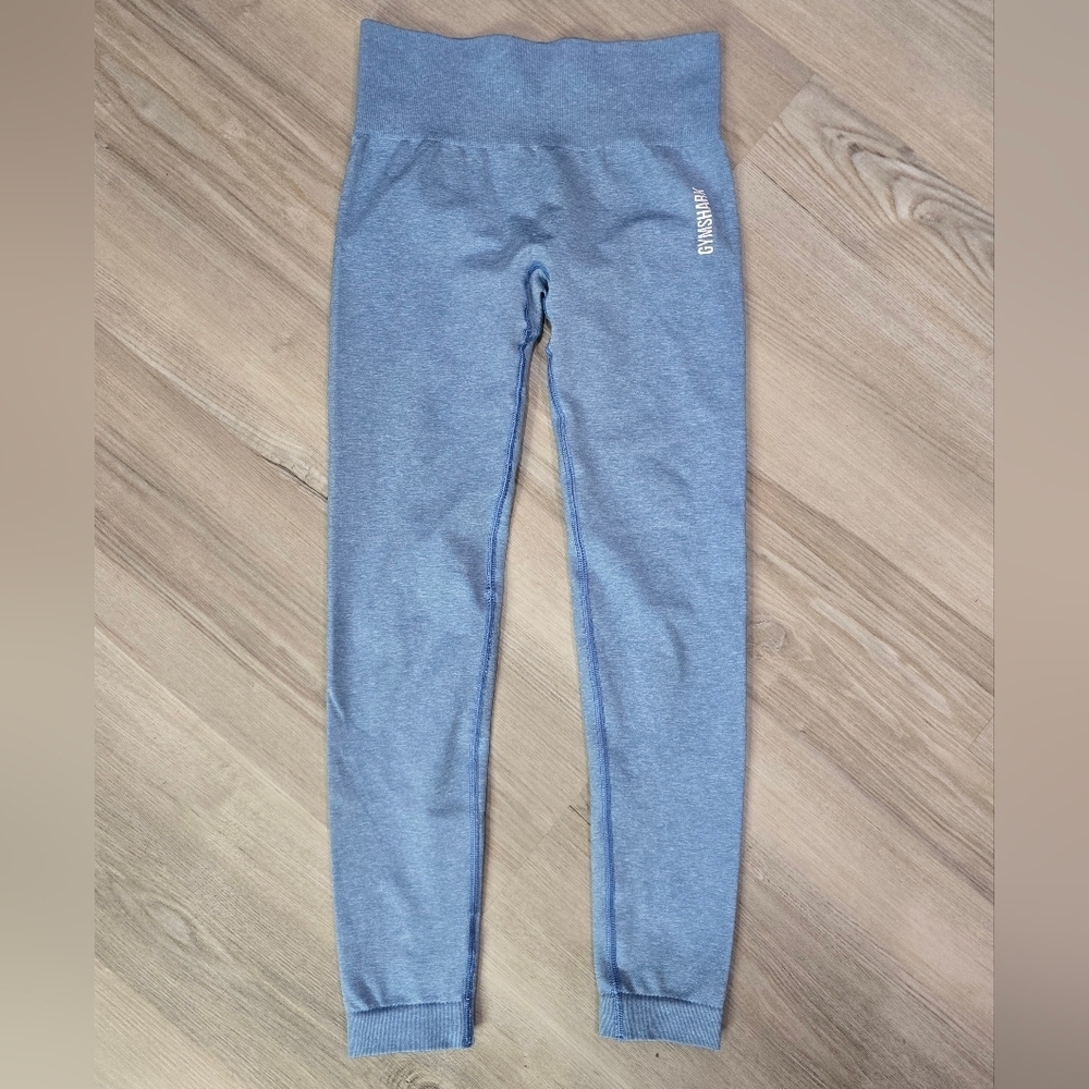 Gymshark Adapt Marl Blue Seamless Leggings Size S NWOT